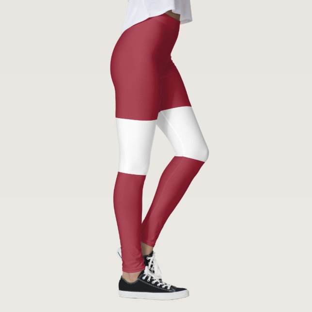 Leggings Drapeau de la Lettonie (Droite)