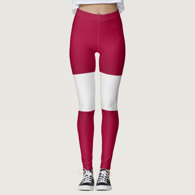 Leggings Drapeau de la Lettonie Cool (Devant)