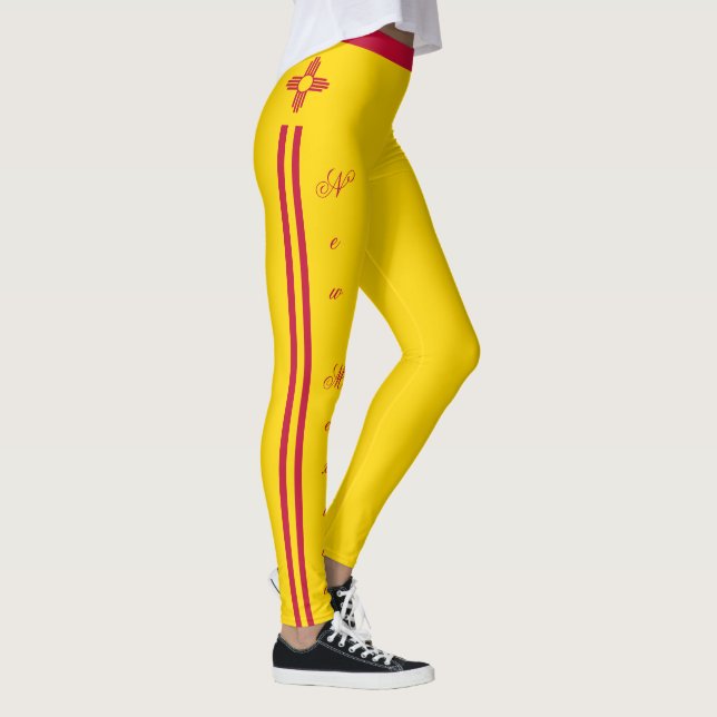 Leggings Drapeau de la mode du Nouveau-Mexique (Droite)