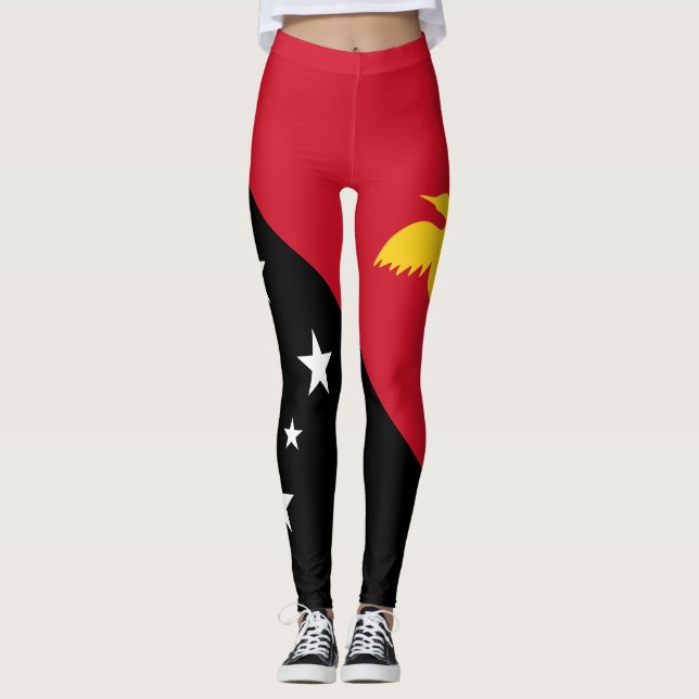 Leggings Drapeau de la Papouasie-Nouvelle-Guinée (Devant)