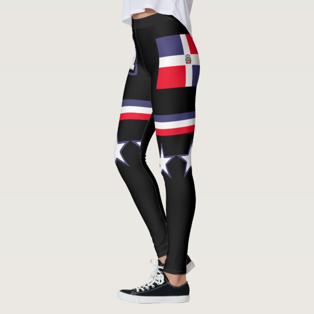 Leggings Drapeau de la République Dominicaine (Gauche)