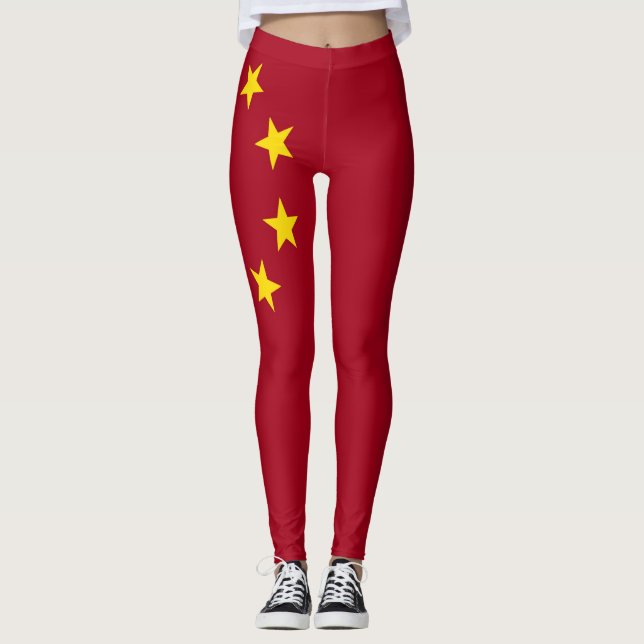 Leggings Drapeau de la République populaire de Chine (Devant)
