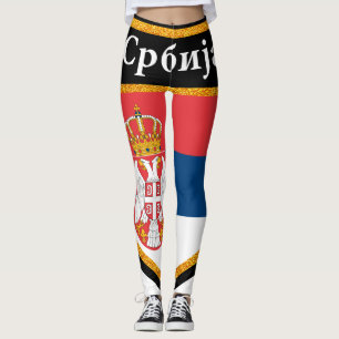 Leggings Drapeau de la Serbie