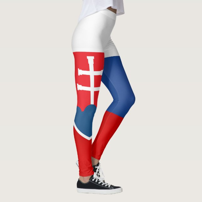 Leggings Drapeau de la Slovaquie Cool (Droite)
