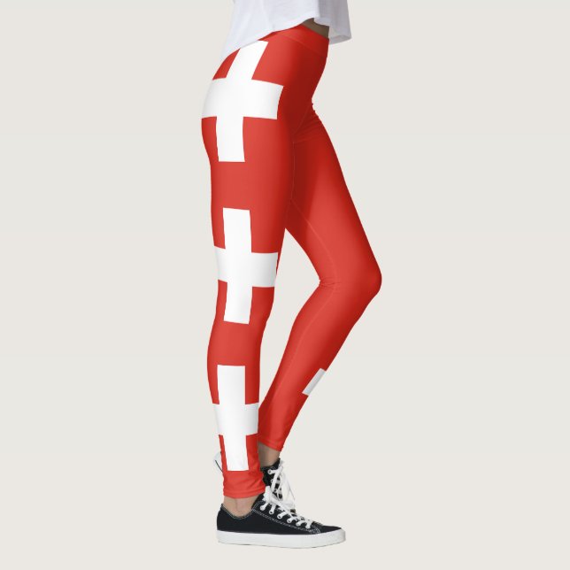 Leggings Drapeau de la Suisse (Droite)