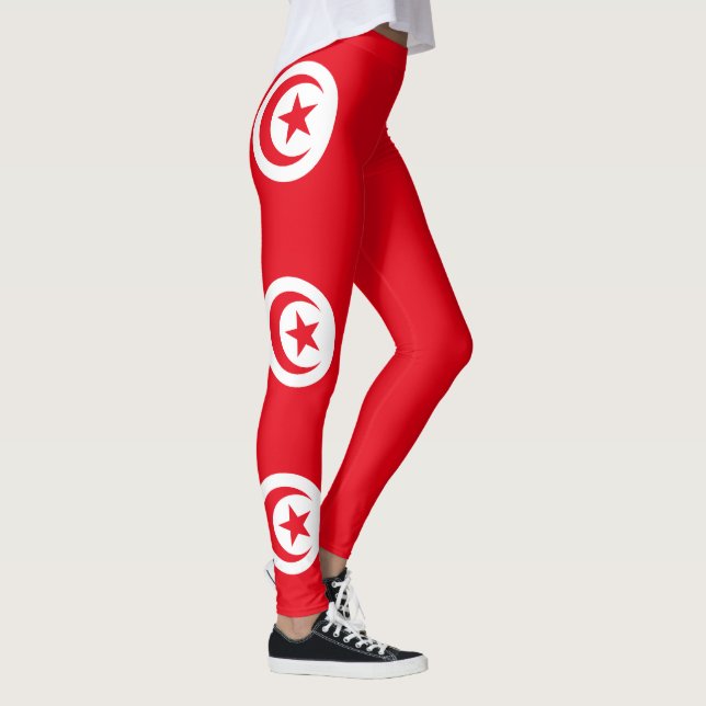 Leggings Drapeau de la Tunisie (Droite)