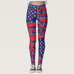 Leggings Drapeau de l'Allégeance USA