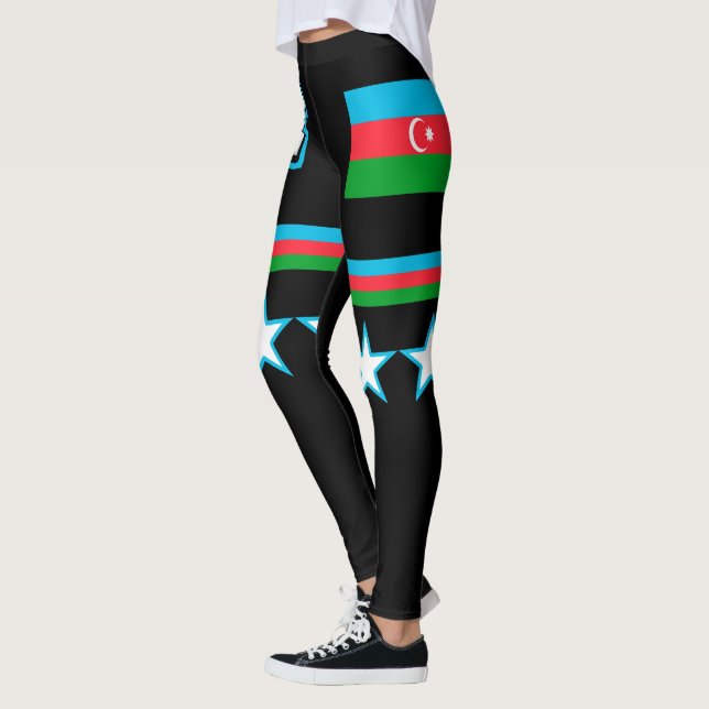 Leggings Drapeau de l'Azerbaïdjan (Gauche)