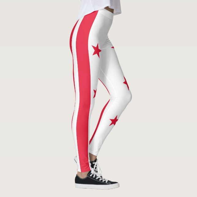 Leggings Drapeau de l'État de Washington DC (Droite)