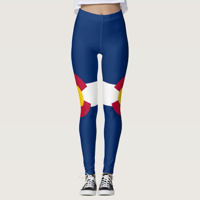 Leggings Drapeau de l'État du Colorado (Devant)