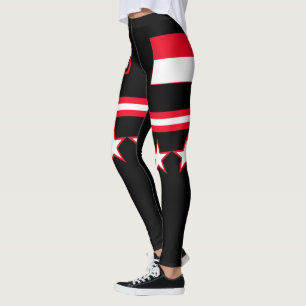 Leggings Drapeau de l'Indonésie
