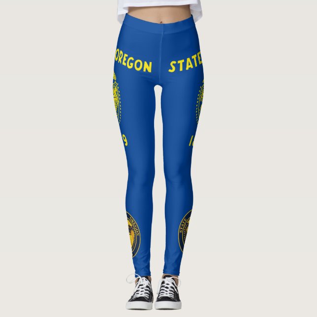 Leggings Drapeau de l'Oregon (Devant)