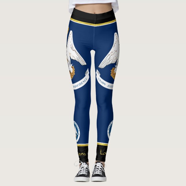 Leggings Drapeau de Louisiane (Devant)