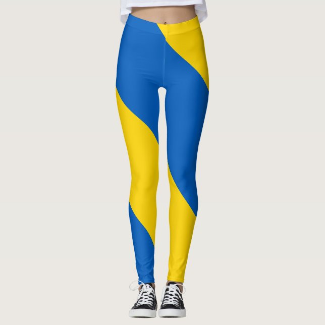 Leggings Drapeau de l'Ukraine (Devant)