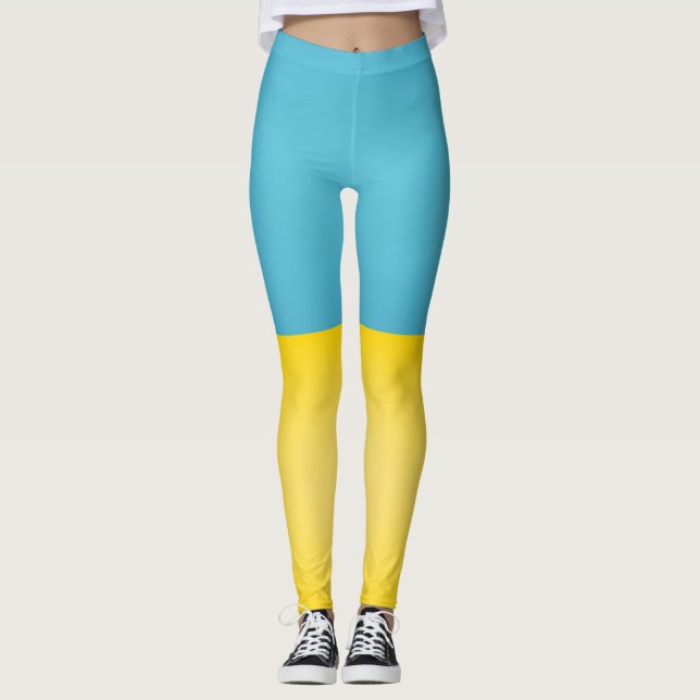 Leggings Drapeau de l'Ukraine Cool (Devant)