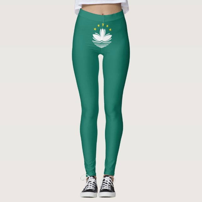 Leggings Drapeau de Macao (Région chinoise) (Devant)