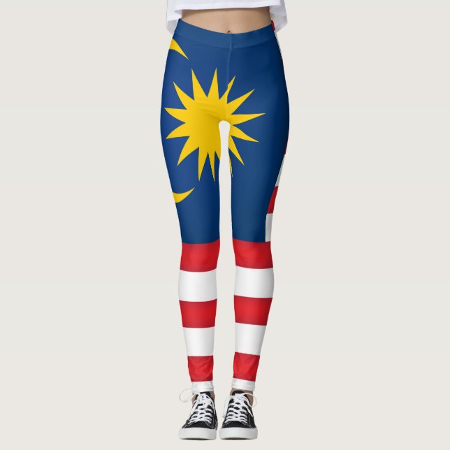 Leggings Drapeau de Malaisie Cool (Devant)