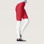 Leggings Drapeau de Monaco<br><div class="desc">Drapeau patriotique de Monaco.</div>