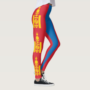 Leggings Drapeau de Mongolie
