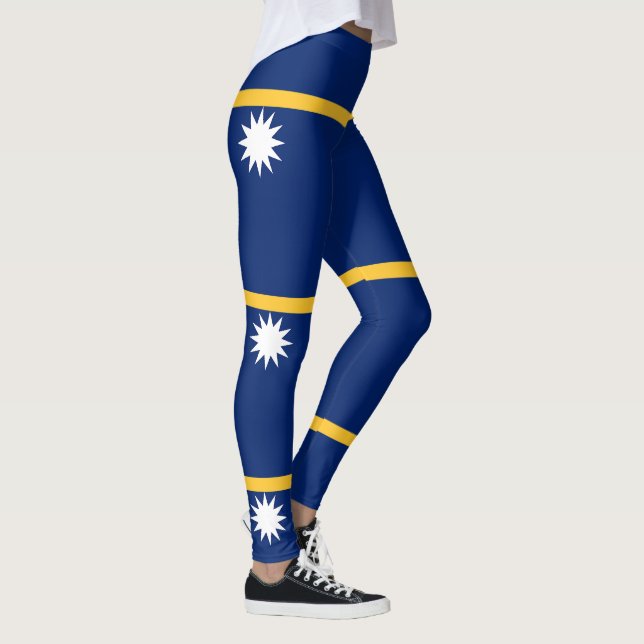 Leggings Drapeau de Nauru (Droite)