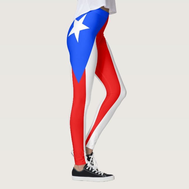 Leggings Drapeau de Porto Rico (Droite)