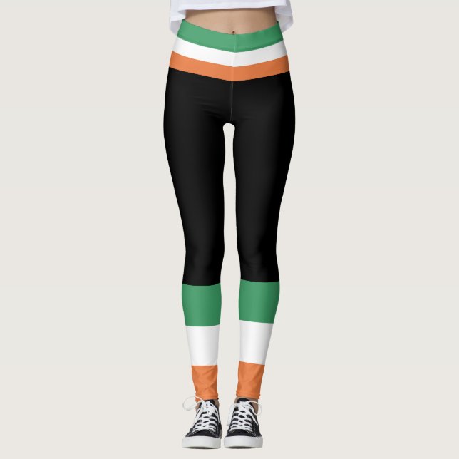 Leggings Drapeau de Saint Paddy's Day Ireland (Devant)