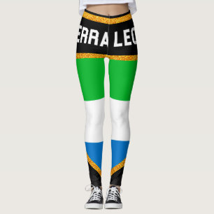 Leggings Drapeau de Sierra Leone