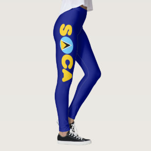 Leggings Drapeau de Soca Sainte-Lucie