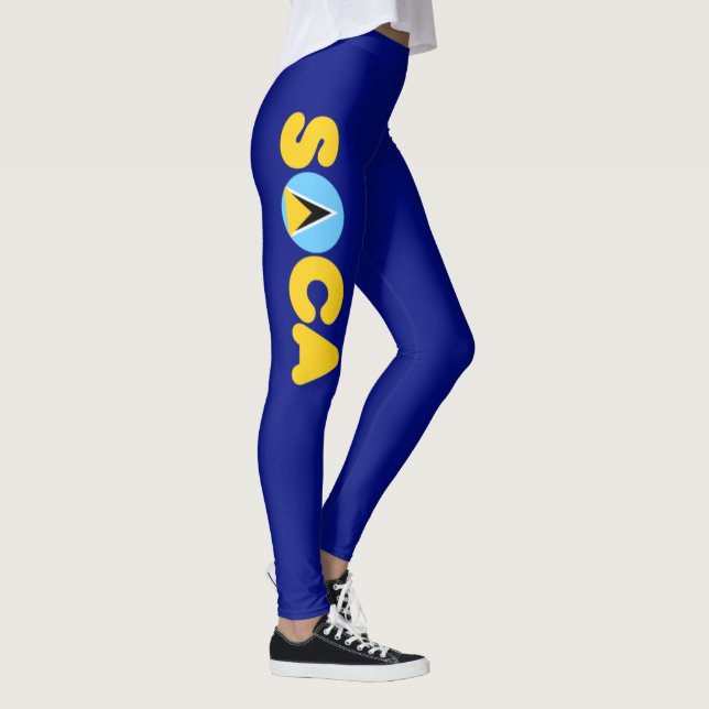 Leggings Drapeau de Soca Sainte-Lucie (Droite)