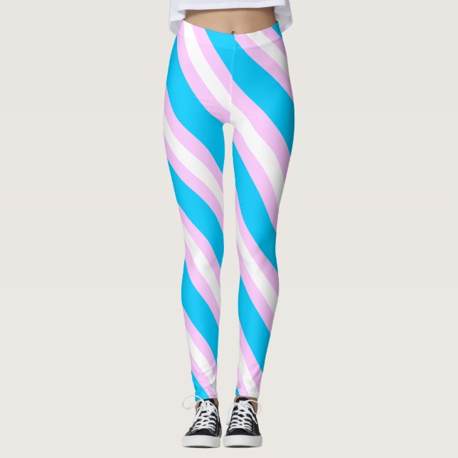 Leggings Drapeau de transsexuel (Devant)