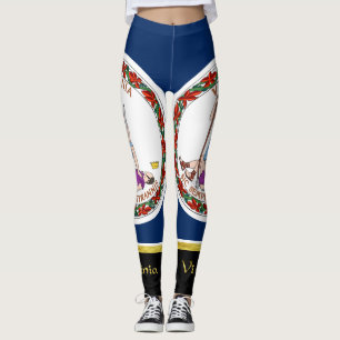 Leggings Drapeau de Virginie