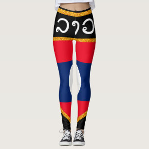 Leggings Drapeau des Laotiens
