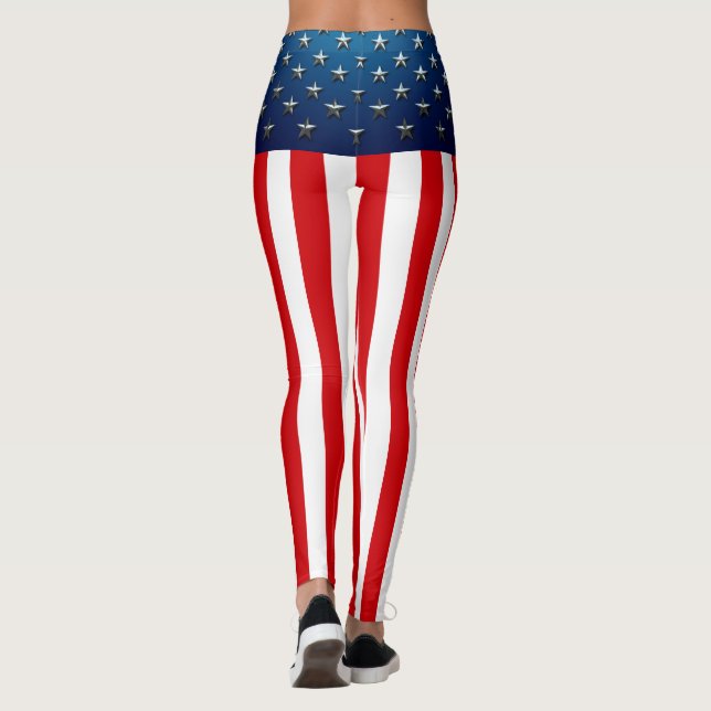 Leggings Drapeau des USA (Dos)
