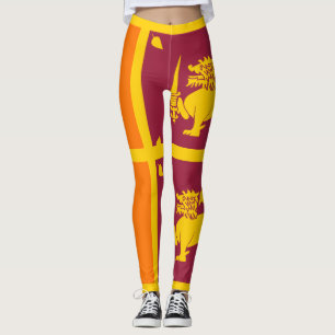 Leggings Drapeau d'île du Sri Lanka
