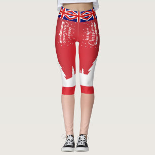 Leggings Drapeau drôle Leggins Royaume-Uni Gif Christmas