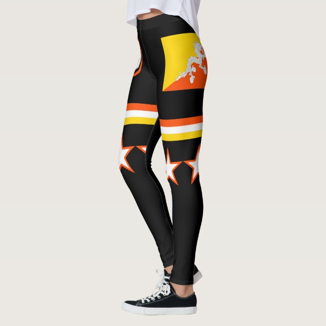 Leggings Drapeau du Bhoutan (Gauche)