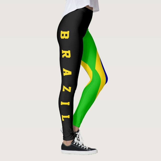 Leggings Drapeau du Brésil (Droite)