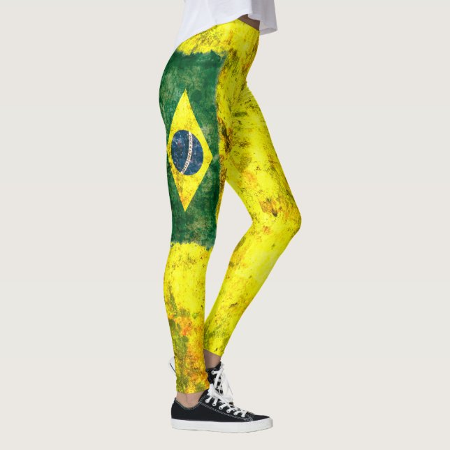 Leggings Drapeau du Brésil (Droite)