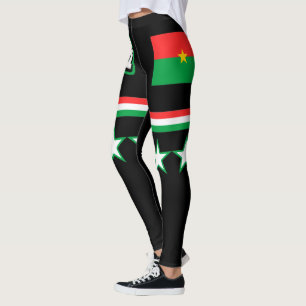 Leggings Drapeau du Burkina Faso