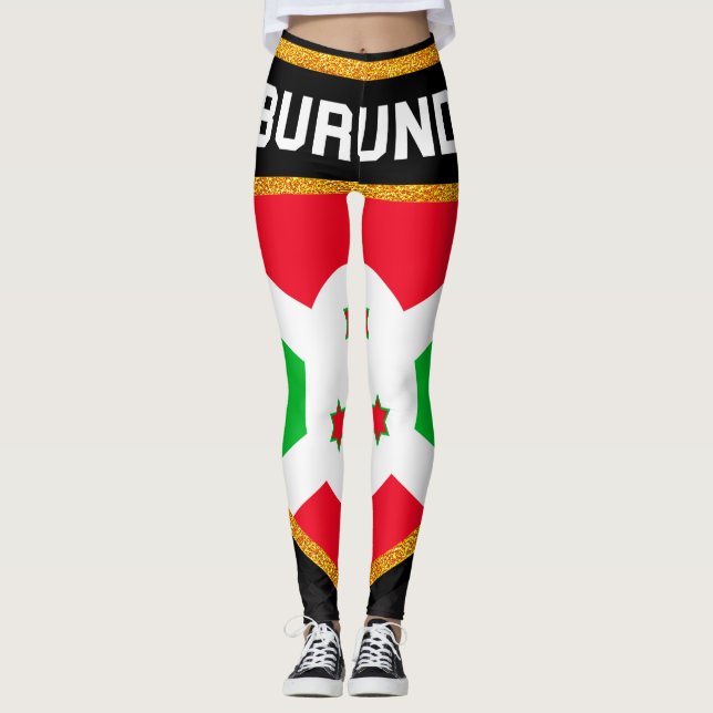 Leggings Drapeau du Burundi (Devant)