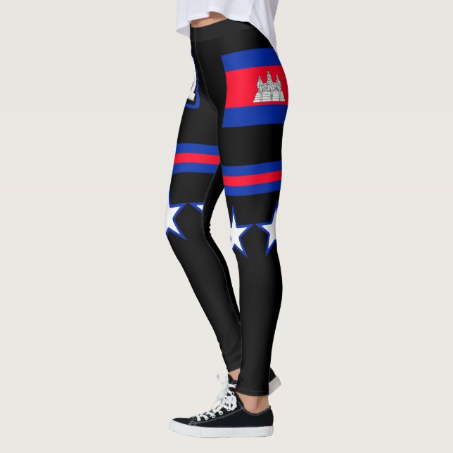 Leggings Drapeau du Cambodge (Gauche)