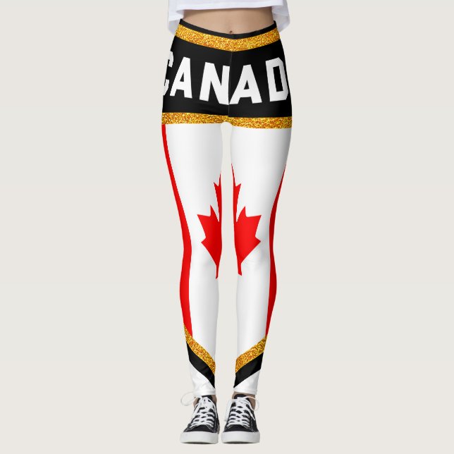 Leggings Drapeau du Canada (Devant)