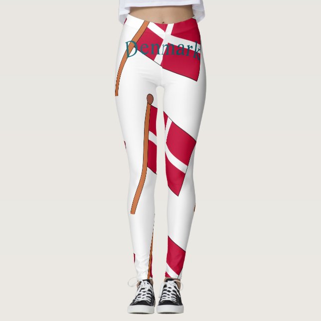 Leggings Drapeau du Danemark Thunder_Cove (Devant)