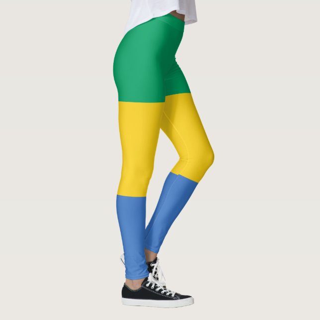 Leggings Drapeau du Gabon (Droite)