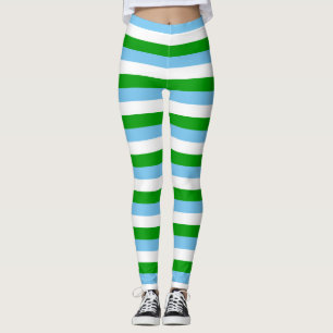 Leggings Drapeau du Guatemala rayures symbole pays lignes v