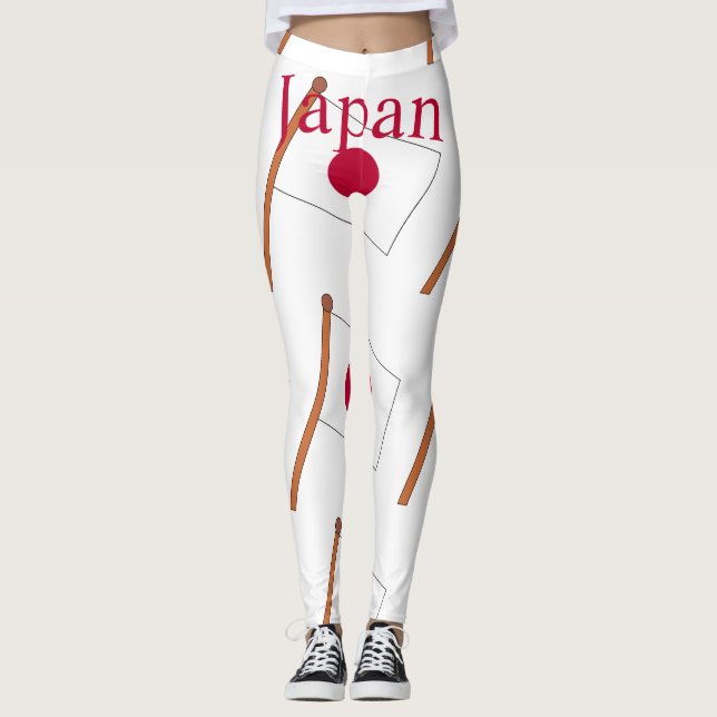 Leggings Drapeau du Japon Thunder_Cove (Devant)