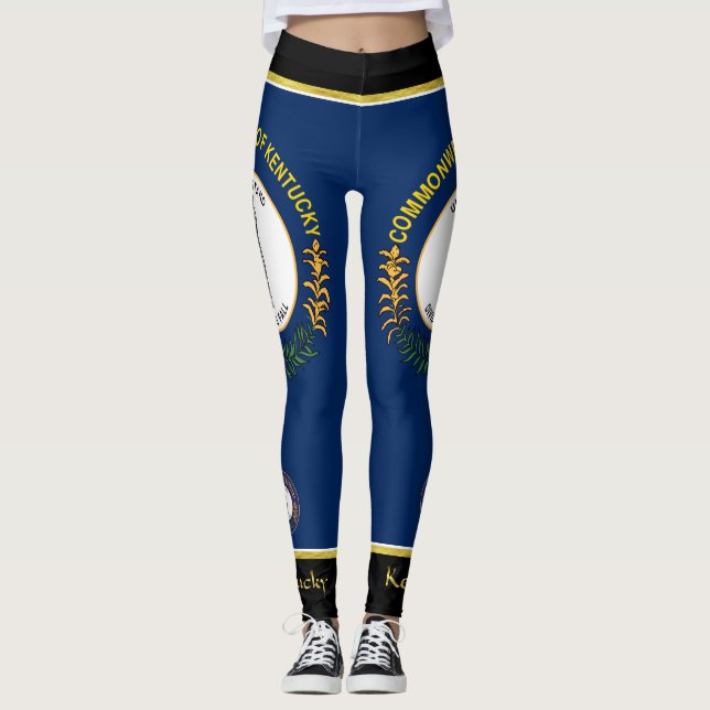 Leggings Drapeau du Kentucky (Devant)