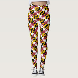Leggings Drapeau du Maryland, drapeau de l'État américain
