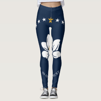 Leggings Drapeau du Mississippi - Nouveau Drapeau de Magnol