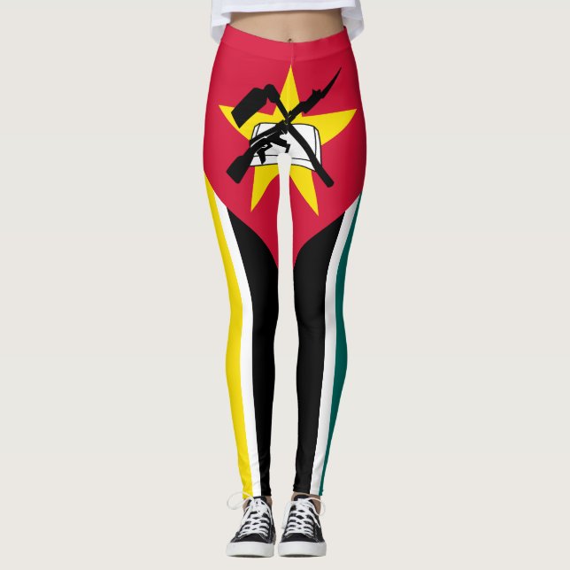 Leggings Drapeau du Mozambique (Devant)